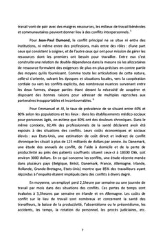 Gestion des conflits dans les institutions sanitaires