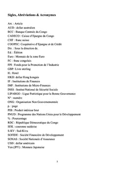 La reglementation des marches de change en droit positif congolais