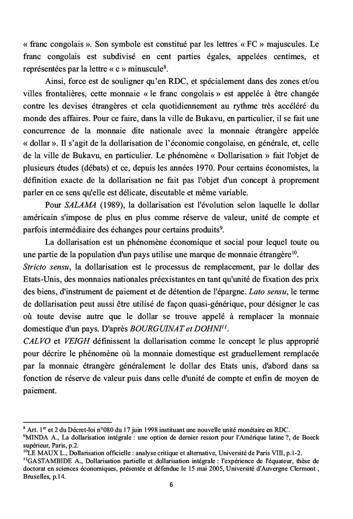 La reglementation des marches de change en droit positif congolais