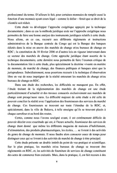 La reglementation des marches de change en droit positif congolais