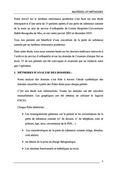Le lambeau interosseux postérieur