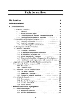 Methodes d'evaluation des entreprises: Le cas Algerien