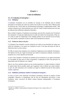 Methodes d'evaluation des entreprises: Le cas Algerien