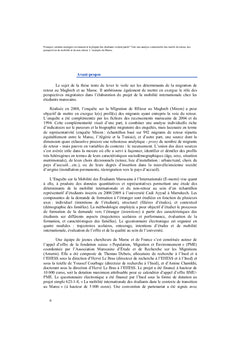 Intentions de mobilité et migration de retour. Le cas du Maroc