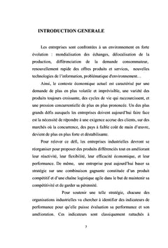 Performances des chaînes logistiques dans l'industrie automobile