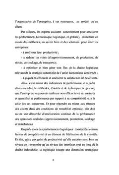 Performances des chaînes logistiques dans l'industrie automobile