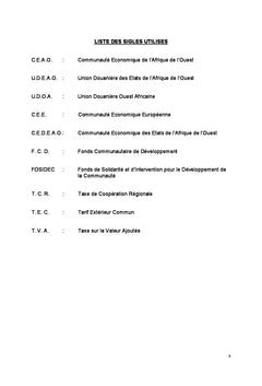 Entreprises textiles du Mali et Communaute Economique Afrique Ouest