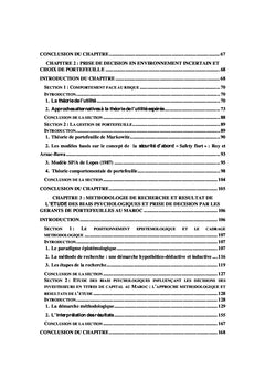 Finance comportementale et gestion de portefeuille