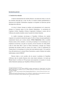 Finance comportementale et gestion de portefeuille