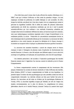 Finance comportementale et gestion de portefeuille