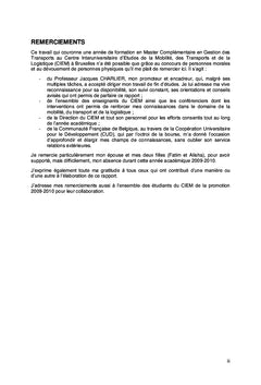 Conteneurisation et desserte des pays enclaves de l'Afrique de l'Ouest