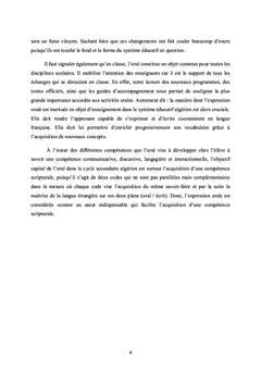 L'apport de l'oral dans les programmes de la réforme du cycle secondaire algérien
