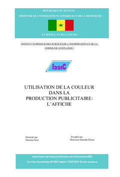 Utilisation de la couleur dans la production publicitaire: l'affiche