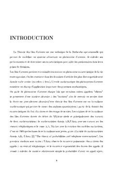 Réseaux de files d'attente