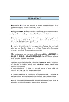 Les Effets de la Musculation Integree, son Optimisation et sa Planification