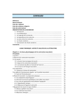 Les Effets de la Musculation Integree, son Optimisation et sa Planification
