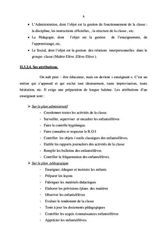 Gestion d'une classe de la maternelle, du primaire et du secondaire