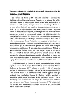 Approches d'évaluation du risque de crédit bancaire
