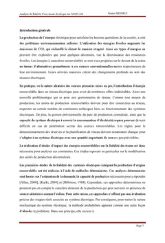 Analyse de fiabilité d'un réseau électrique sur MATLAB