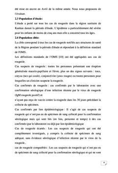 L'épidémie de rougeole dans la région de Kankan: Analyse de la riposte