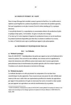 La transformation des produits agricoles