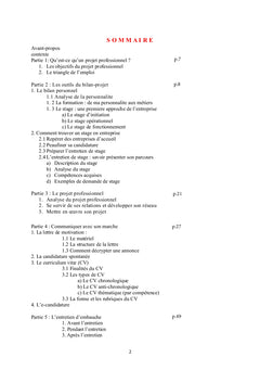 Construire son projet personnel et professionnel
