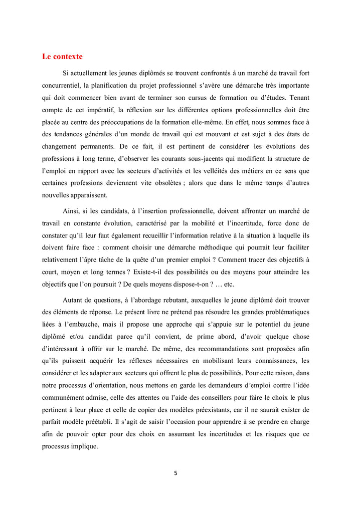 Construire son projet personnel et professionnel