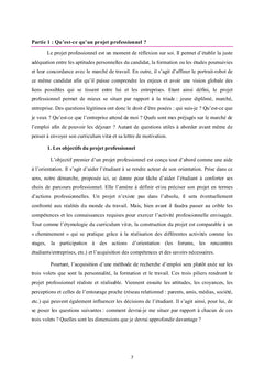 Construire son projet personnel et professionnel