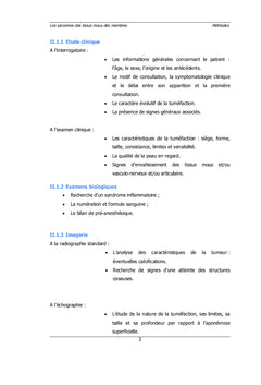 Les sarcomes des tissus mous des membres
