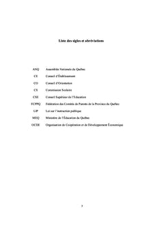 Conditions de l'exercice du pouvoir decisionnel des parents a l'ecole
