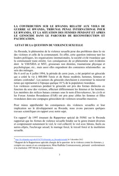 La contribution de SEVOTA aux femmes pendant et aprEs le génocide