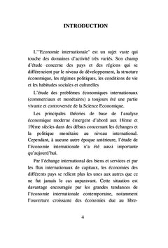Introduction a l'economie Internationale
