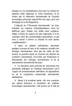 Introduction a l'economie Internationale