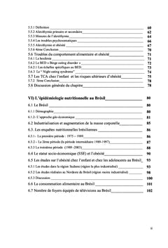 Industrialisation et obesite au Bresil