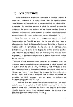 Industrialisation et obesite au Bresil