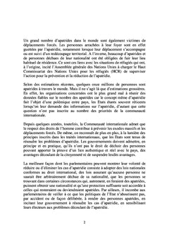 Doctrine juridique sur l'apatridie en droit international