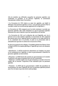 Doctrine juridique sur l'apatridie en droit international