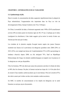 Tabagisme et ses effets sur la santé