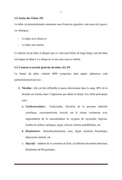 Tabagisme et ses effets sur la santé
