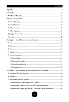 ÉcosystEmes Forestier et Steppique en Algérie
