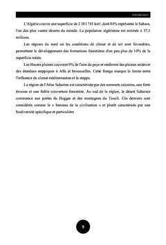 ÉcosystEmes Forestier et Steppique en Algérie