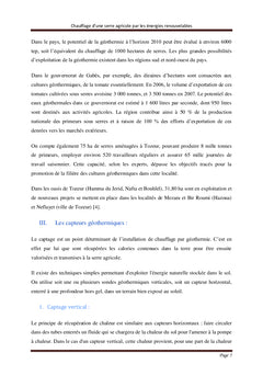 Chauffage d'une serre agricole par les énergies renouvelables