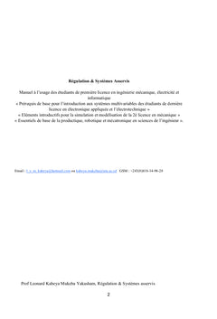 Régulation & Systèmes Asservis