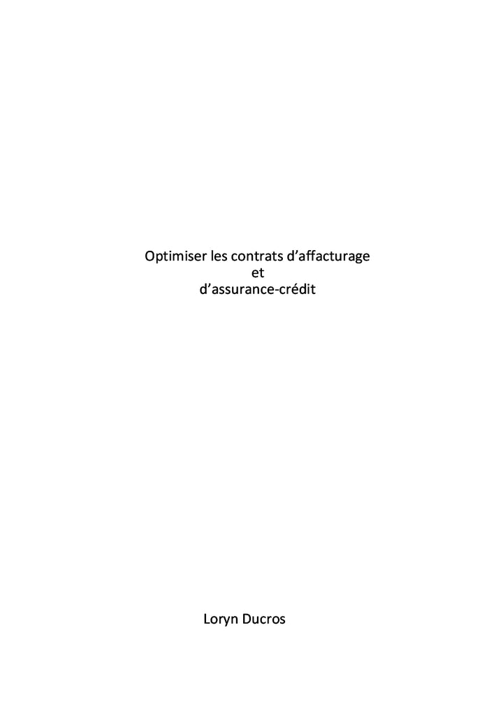 Optimiser l'affacturage et l'assurance-crédit