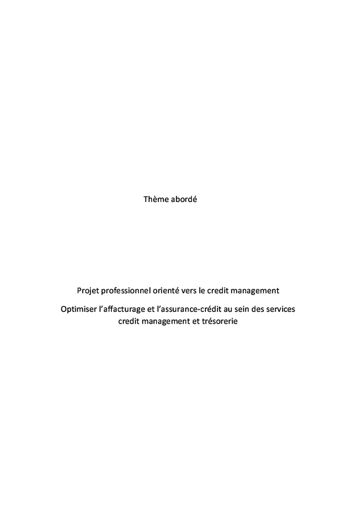 Optimiser l'affacturage et l'assurance-crédit