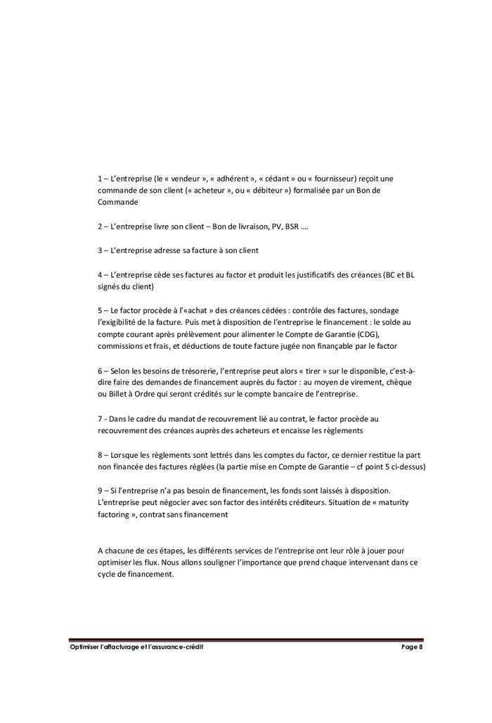 Optimiser l'affacturage et l'assurance-crédit