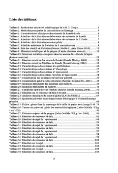 Valorisation des gisements de cuivre et cobalt par flottation