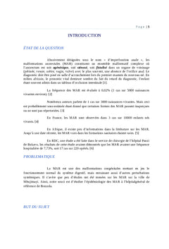 Profil epidémiologique des malformations anorectales en MBUJIMAYI