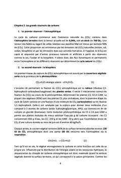 Carbone et bioenergie