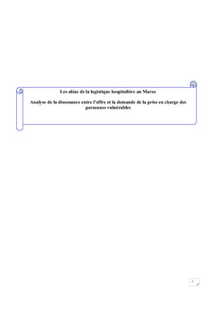 Les aleas de la logistique hospitaliere